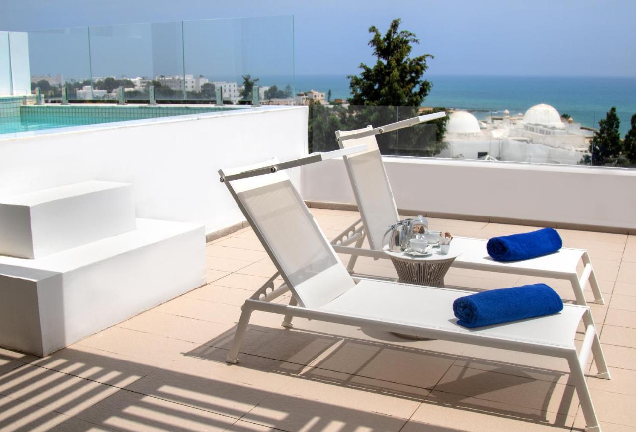 Royal Azur Thalassa ฮัมมาเม็ต ภายนอก รูปภาพ Rooftop pool at the hotel